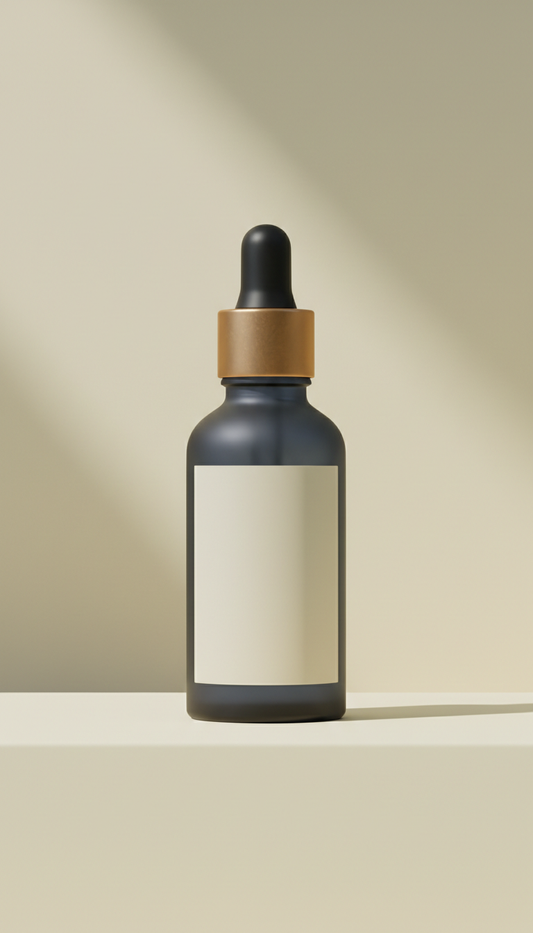 Serum Bottle With Closed Dropper Cap