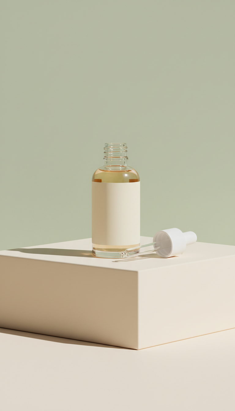 Serum Bottle With Resting Dropper